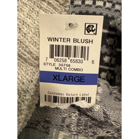 Style & Co Womens XL Patchwork Knit Sweater - Picture 3 of 8